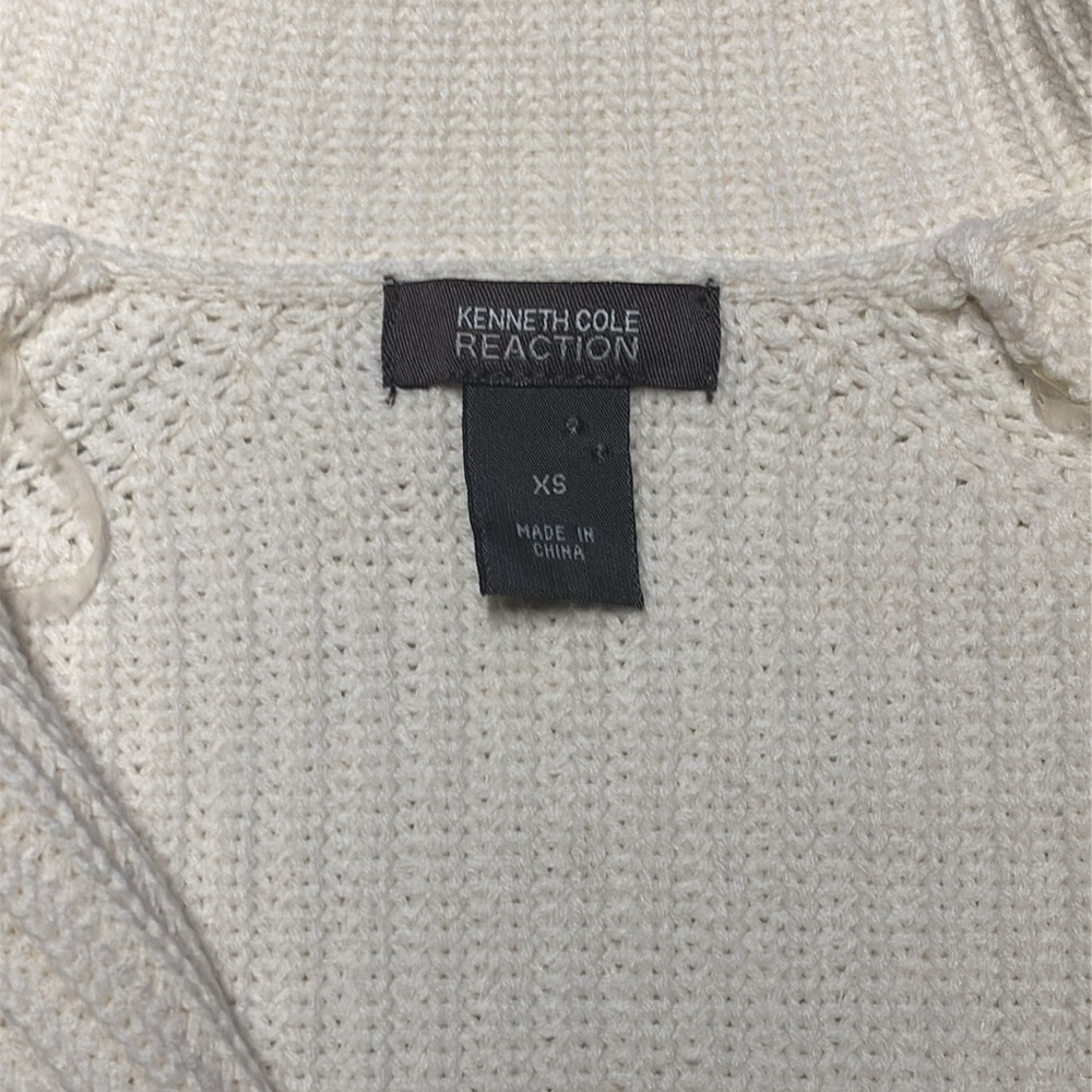Kenneth Cole Reaction Shawl Collar Cotton Blend Cardigan Sweater Size XS (5) - Picture 2 of 7
